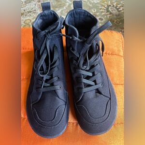 RUTSU barefoot boots canvas high tops black  ladies 10 men’s 8 new minimalist